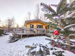 Neige au domaine de la Cabane Verte